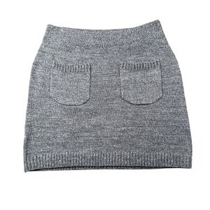 We the Free Viola Sweater Mini Skirt Womens M Blue / Gray Moon Combo Knit Casual